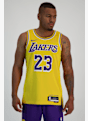 Nike Los Angeles Lakers Icon Edition LeBron James maillot de basket hommes Jaune 26503 1