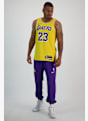 Nike Los Angeles Lakers Icon Edition LeBron James maillot de basket hommes Jaune 26503 3
