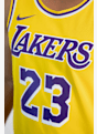 Nike Los Angeles Lakers Icon Edition LeBron James maillot de basket hommes Jaune 26503 4
