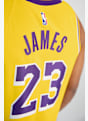 Nike Los Angeles Lakers Icon Edition LeBron James maillot de basket hommes Jaune 26503 5