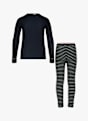 Odlo Active Warm Originals ECO Stripe set de sous-vêtements thermiques enfants Bleu 26603 2