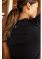 Nike Dri-FIT One Fitted Crop t-shirt femmes Noir 27624 2