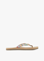 BEACH MOUNTAIN Raffia infradito donna Marrone 30436 2