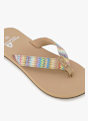 BEACH MOUNTAIN Raffia infradito donna Marrone 30436 5
