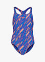 speedo Hyperboom Allover Medalist Mädchen Badeanzug Blau 34541 1
