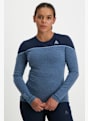 Odlo Revelstoke Performance Wool 150 Warm manche longue thermique femmes Bleu 35361 1