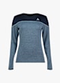 Odlo Revelstoke Performance Wool 150 Warm Damen Thermo Longsleeve Blau 35361 6