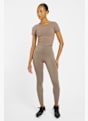 Nike Dri-FIT One Fitted Crop Damen T-Shirt Braun 36684 3