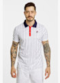 FILA Björn Stripes Herren Tennisshirt Weiss 38878 1