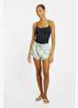 Roxy No Bad Waves Printed Damen Badeshort Grün 40333 3