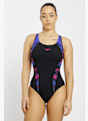 speedo Placement Laneback maillot de bain femmes Noir 39962 1