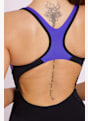 speedo Placement Laneback Damen Badeanzug Schwarz 39962 3
