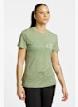 icebreaker Merino 150 Tech Lite Single Line Camp Damen T-Shirt Grün 40125 1