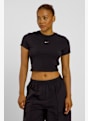 Nike Chill Knit Cropped Damen T-Shirt Schwarz 40386 1