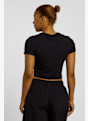 Nike Chill Knit Cropped Damen T-Shirt Schwarz 40386 2