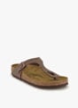 Birkenstock Gizeh Birko-Flor® Nubuk Regular Fit Damen Slipper Braun 41476 2