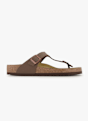 Birkenstock Gizeh Birko-Flor® Nubuk Regular Fit Herren Slipper Braun 42323 1