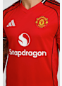adidas Manchester United Home Replica Herren Fussballtrikot 25/26 Rot 41403 4