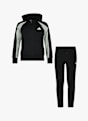 adidas Seasonal Essentials Colorblock Kinder Trainingsanzug Schwarz 41528 1