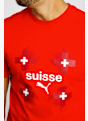 PUMA Svizzera t-shirt uomo EURO femminile 2025 Rosso 41587 3