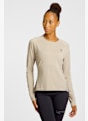 ON Performance Long-T longsleeve donna Beige 41621 1