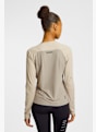 ON Performance Long-T longsleeve donna Beige 41621 2