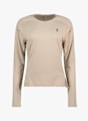 ON Performance Long-T longsleeve donna Beige 41621 6