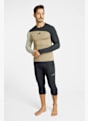 BEACH MOUNTAIN pantalon thermique 3/4 hommes Noir 42932 4