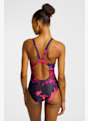 adidas Tie-Dyed Graphic V-Back maillot de bain femmes Violet 43064 2