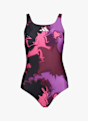 adidas Tie-Dyed Graphic V-Back maillot de bain femmes Violet 43064 5