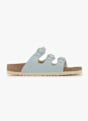 Birkenstock Florida Birko-Flor Nubuck Narrow Fit slipper femmes Bleu 43150 1