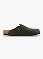 Birkenstock Boston Natural Leather Regular Fit slipper uomo Nero 43164 1