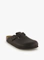 Birkenstock Boston Natural Leather Regular Fit slipper uomo Nero 43164 2