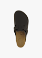 Birkenstock Boston Natural Leather Regular Fit slipper hommes Noir 43164 3