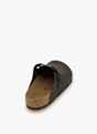 Birkenstock Boston Natural Leather Regular Fit slipper uomo Nero 43164 4