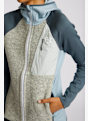 Ortovox Fleece GP Classic Knit Hoody midlayer femmes Gris 43582 5