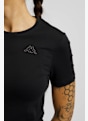 Kappa Sylvie Logo Damen T-Shirt Schwarz 43720 4
