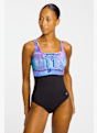 speedo Shaping Contoure Eclipse Damen Badeanzug Blau 55182 1