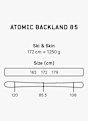 ATOMIC Backland 85 ski de randonnée + peaux de phoque 26/27 Gris 44277 2