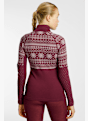 Kari Traa Vilma Merino Half-Zip maniche lunghe termica donna Rosso 44641 3