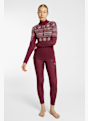 Kari Traa Vilma Merino Half-Zip maniche lunghe termica donna Rosso 44641 4