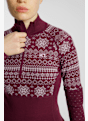Kari Traa Vilma Merino Half-Zip maniche lunghe termica donna Rosso 44641 5