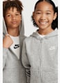Nike Club Fleece hoodie bambini Grigio 45212 5