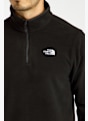 The North Face Glacier Fleece 1/4 Zip midlayer hommes Noir 46061 4
