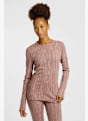 icebreaker Merino 260 Vertex Delta Lines manche longue thermique femmes Rose 46144 2