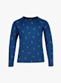 icebreaker Merino 200 Oasis Snow Day manche longue thermique enfants Bleu 46140 1