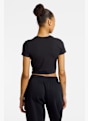 Nike Chill Knit Cropped t-shirt femmes Noir 46546 2