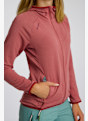 RADYS R4 Stretchfleece Hoodie midlayer femmes Rose 46618 4
