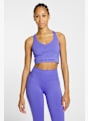 Nike Pro Seamless Dri-FIT Cropped Damen Top Blau 47140 2