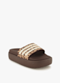 adidas Platform Adilette Damen Slipper Braun 47319 2